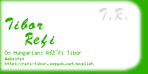 tibor refi business card